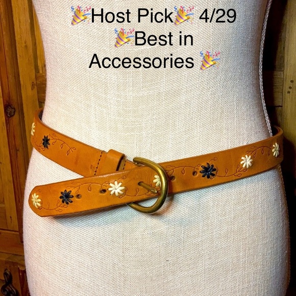 Woolrich Accessories - 🎉HP🎉 Vintage John Rich & Bros Woolrich embroidered belt